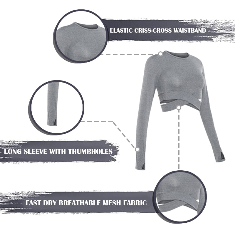 Women's running & Yoga Crop Top