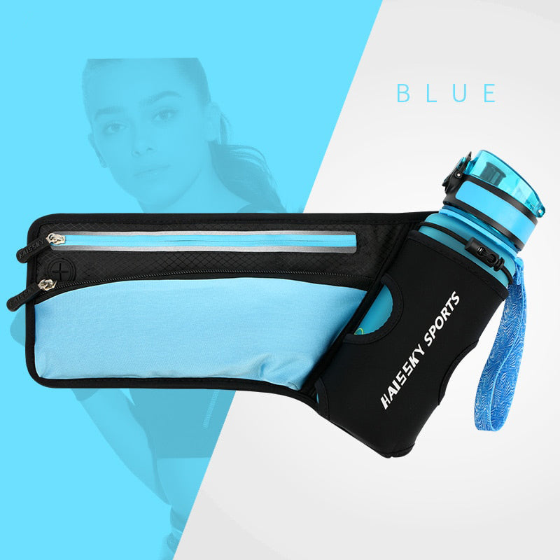 Running Belt Bag with Breathable Mesh and Adjustable Band