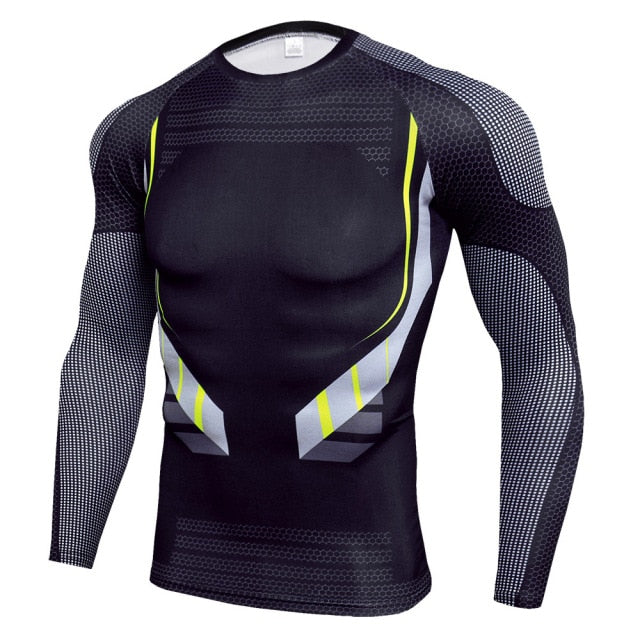 Men's Full Protection 2-Piece Compression Workout Bodysuit