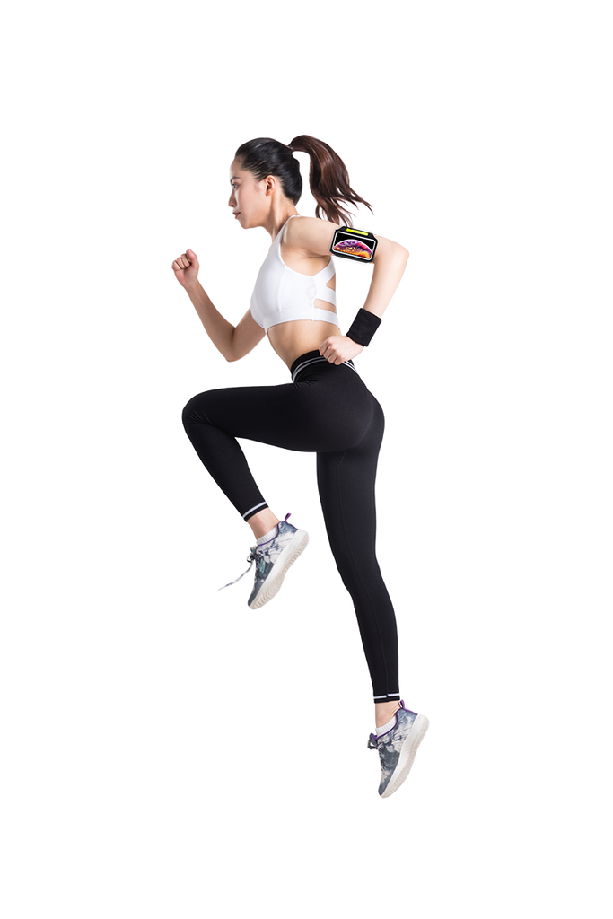 Touch-sensitive Armband with Reflector Bar and Anti-slip Design Pouch