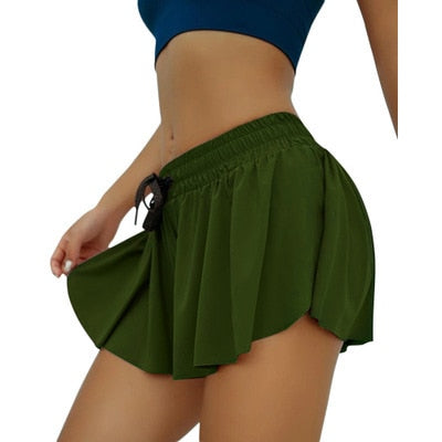 Women's Double Layer Fitness Sports Shorts