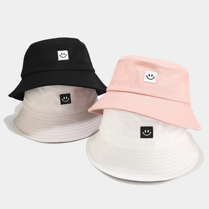Ladies Smiley Face Fashion Bucket Hat