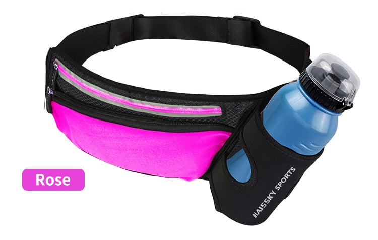 Running Belt Bag with Breathable Mesh and Adjustable Band
